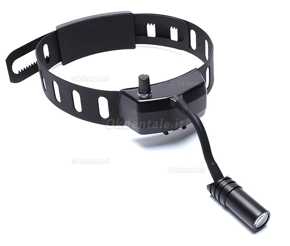 Occhiali ingrandenti dentista YUYO DY-005 5X + luce per occhiali ingrandenti a LED da 5W